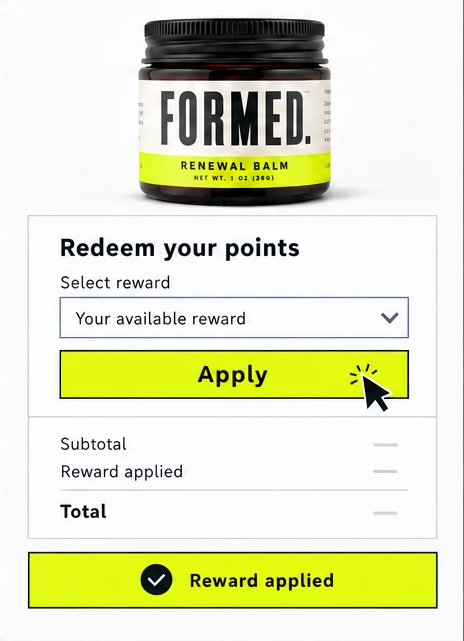 Apply points in cart